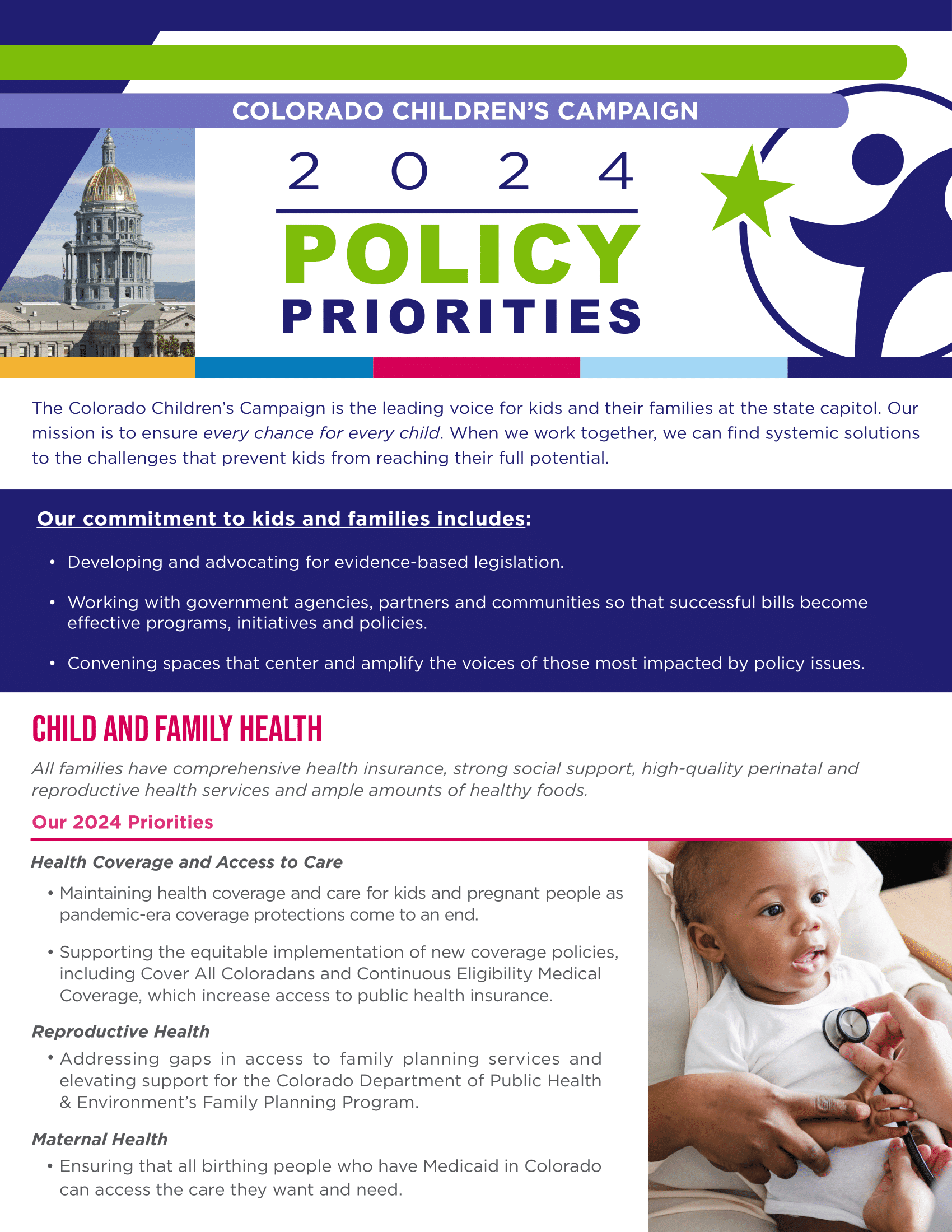 2024 Colorado Children's Campaign legislative priorities